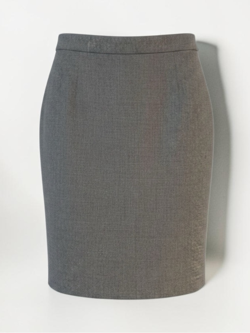 J. Crew Heather Gray Wool Blend Pencil Midi Skirt - Size 4